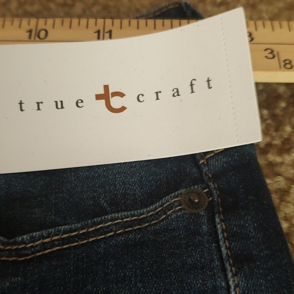 True Craft High Rise Skinny Jeans Womens 0 Dark Wash Blue New Denim Stretch - Picture 6 of 10